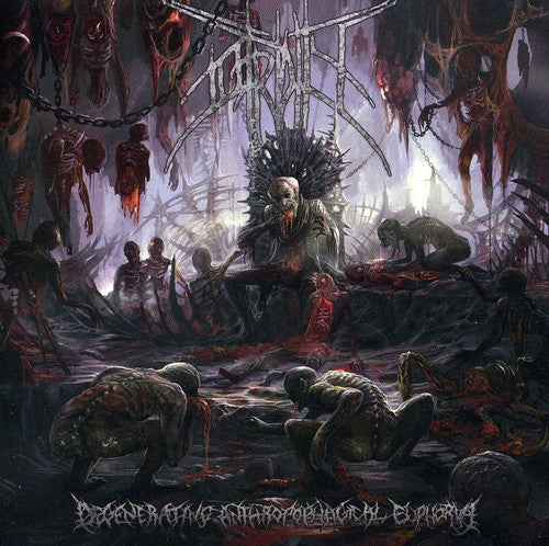 the album cover for Putridity - Degenerating Anthropophagical Euphoria
