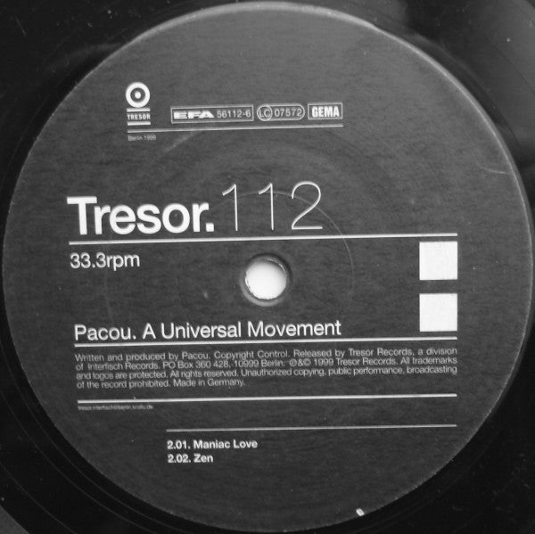 Pacou : A Universal Movement (12")