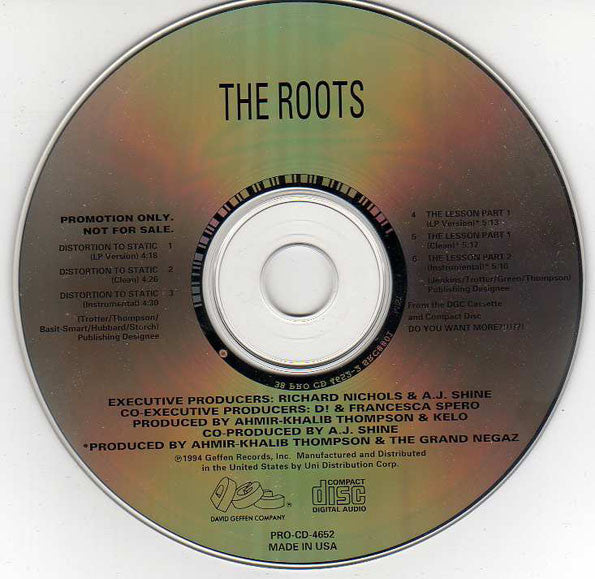 The Roots : Distortion To Static (CD, Single, Promo)