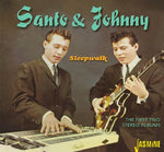 the album cover for Santo & Johnny - Sleepwalk: First Two Stereo Albums [Import]