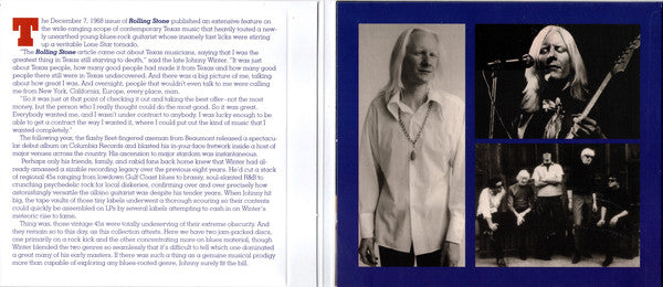Johnny Winter : Texas '63-'68 (2xCD, Comp)