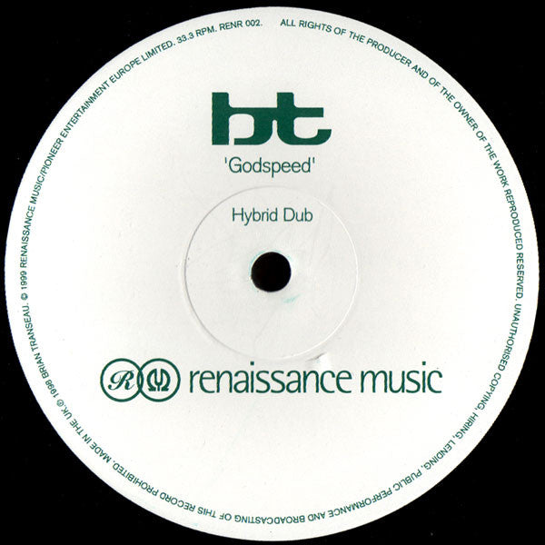 BT : Godspeed (Hybrid Remixes) (12", Single)