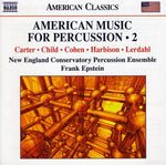 the album cover for Frank Epstein - American Music for Percussion 2