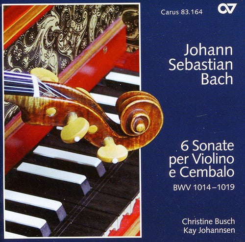 the album cover for Bach Busch / Johannsen - 6 Sonate Per Violino E Cembalo