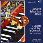 the album cover for Bach Busch / Johannsen - 6 Sonate Per Violino E Cembalo