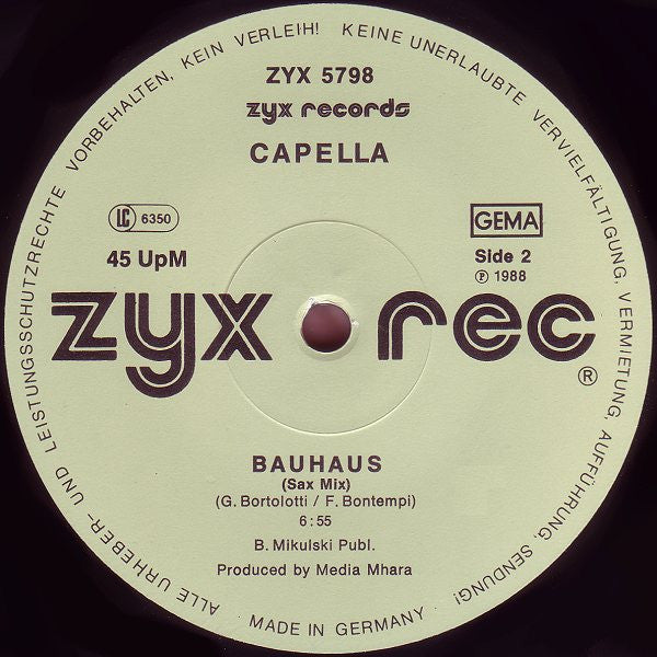 Capella* : Bauhaus (12", Maxi)