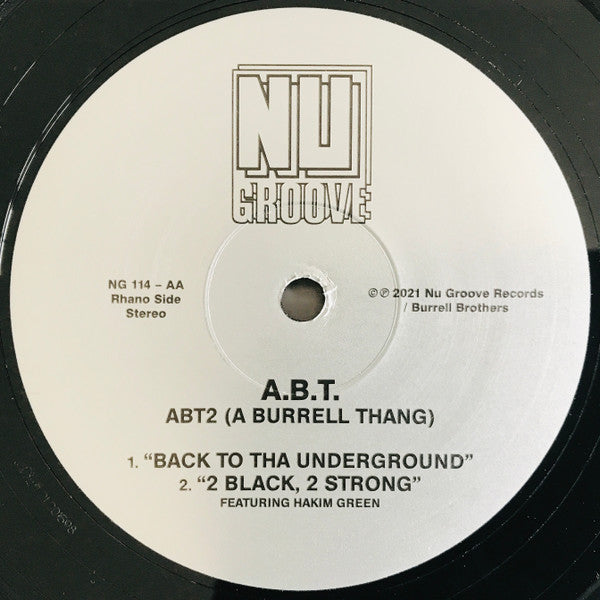 A.B.T. : ABT2 (A Burrell Thang) (12")