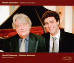 the album cover for Harald Ossberger - Tradition & Vision: Works for Four-Handed Piano