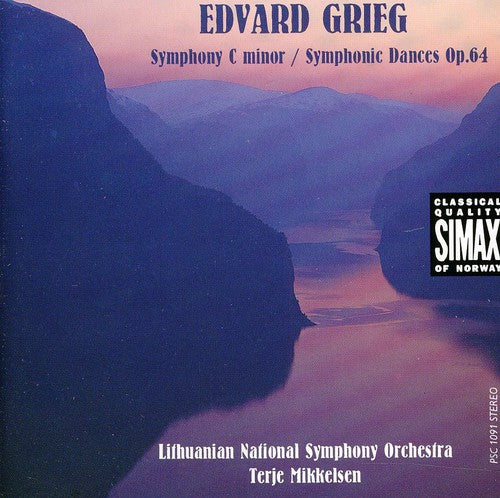 the album cover for Lithuanian National Symphony Orchestra - Symphony in C minor / Symphonic Dances