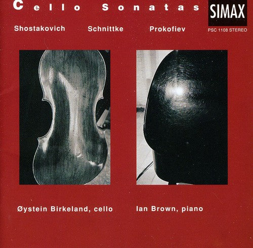 the album cover for Prokofiev/Schnittke/Shostako - Cello Sonatas
