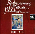 the album cover for Rachmaninov/Balakirev/Medtne - Piano Sonata 2 / Piano Sonata in B Flat minor