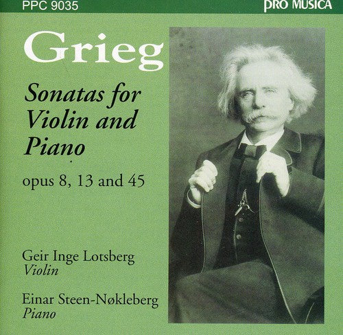 the album cover for Geir Inge Lotsberg - Sonatas for Violin & Piano Op 8 13 & 45
