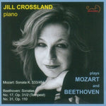 the album cover for Jill Crossland - Crossland Plays Mozart & Beethoven