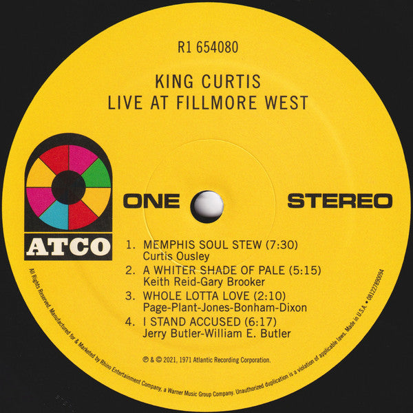 King Curtis : Live At Fillmore West (LP, Album, Club, RE, RM, 180)