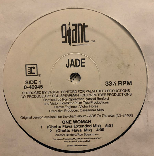Jade (3) : One Woman (12", Single)