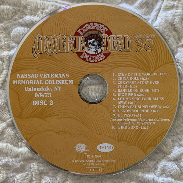 Grateful Dead* : Dave's Picks, Volume 38 (Nassau Veterans Memorial Coliseum, Uniondale, NY • 9/8/73) (3xHDCD, Album, Ltd, Num)