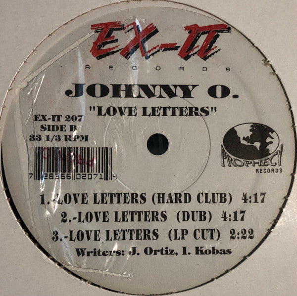 Johnny O.* : Love Letters (12")