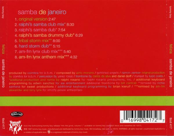 Felizia : Samba De Janeiro (CD, Maxi, Promo)