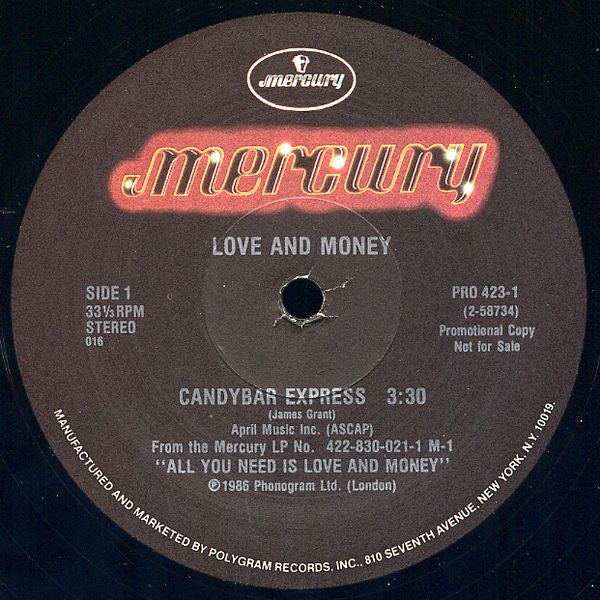 Love And Money : Candybar Express (12", Promo)