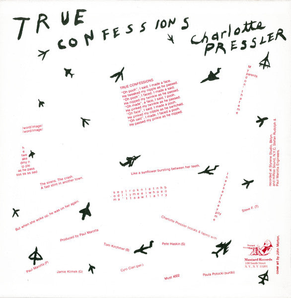 Charlotte Pressler : True Confessions (12")