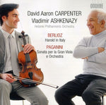 the album cover for David Aaron Carpenter - Harold in Italy & Sonata Per la Gran Viola