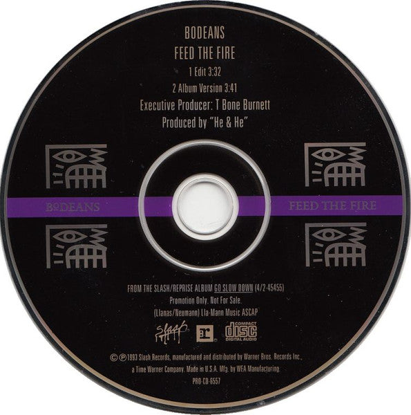 BoDeans : Feed The Fire (CD, Single, Promo)