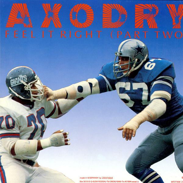 Axodry : Feel It Right (Part Two) (12", Maxi)