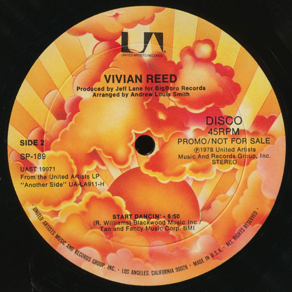 Vivian Reed : Start Dancin' (12", Promo)