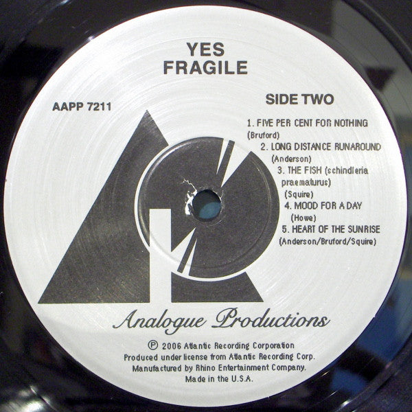 Yes : Fragile (LP, Album, RE, 180)