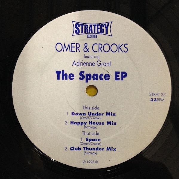 Omer & Crooks Featuring Adrienne Grant : The Space E.P. (12", EP)