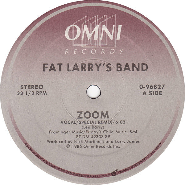 Fat Larry's Band : Zoom / Which One Should I Choose (12", Maxi)