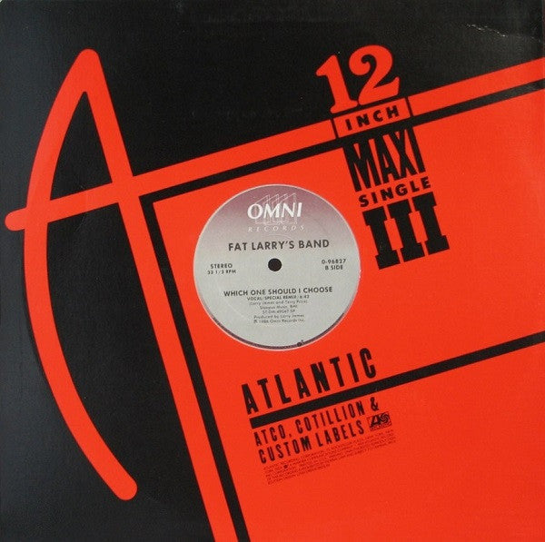 Fat Larry's Band : Zoom / Which One Should I Choose (12", Maxi)