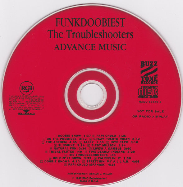 Funkdoobiest : The Troubleshooters (Advance Music) (CD, Advance, Album, Promo)