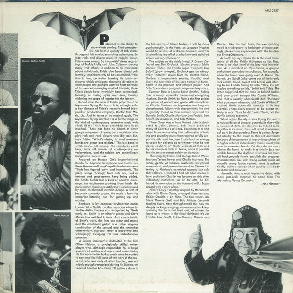 The Mysterious Flying Orchestra : The Mysterious Flying Orchestra (LP, Album, Gat)