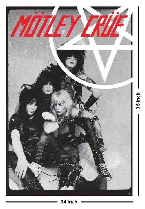 Motley Crue Pentangle - 24x36Poster