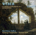 the album cover for BRAHMS/SCHOENBERG - Clarinet Concertos 1 & 2 & Concertino