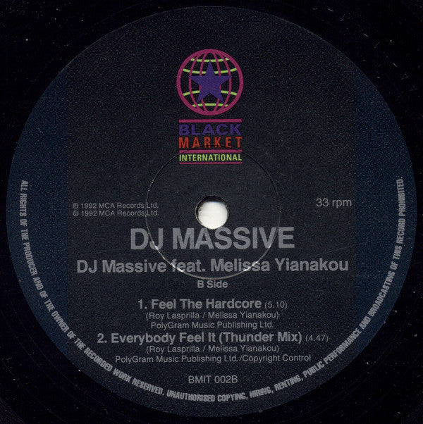 DJ Massive Featuring Melissa Yianakou* : Everybody Feel It (12")