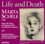 the album cover for Marta Schele - Life and Death