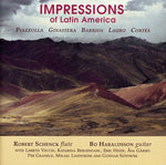 the album cover for Astor Piazzolla / Schenck,Robert / Haraldsson,Bo - Impressions of Latin America