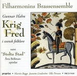 the album cover for Hahn / Persson / Bagge / Linstrom / Filharmonins - War & Peace in Swedish