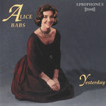 the album cover for Alice Babs - Yesterday