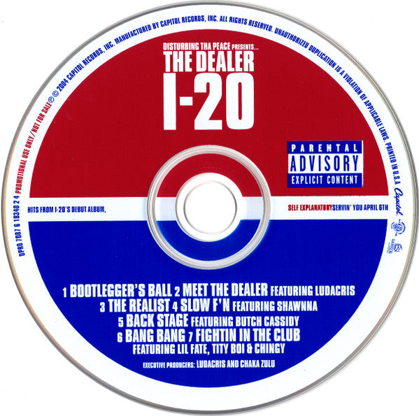 The Dealer I-20* : Self Explanatory Album Sampler (CD, Promo, Smplr)