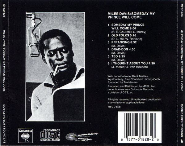 Miles Davis Sextet* : Someday My Prince Will Come (CD, Album, RE, RM)