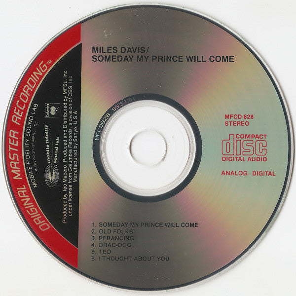 Miles Davis Sextet* : Someday My Prince Will Come (CD, Album, RE, RM)