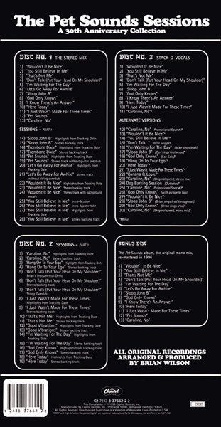 The Beach Boys : The Pet Sounds Sessions (3xHDCD, Comp, Mono + HDCD, Album, Mono, RM, Bon + )