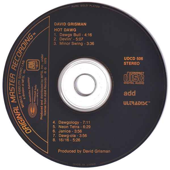 David Grisman : Hot Dawg (CD, Album, RE, RM)