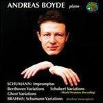 the album cover for Andreas Boyde - Variations