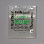 Bags Unlimited SPP45R - 7 IN 45 RPM Outer Record Sleeve - Resealable - 100 CNT