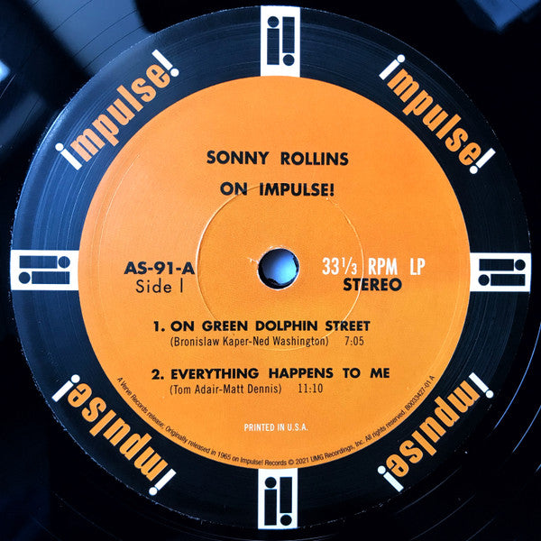 Sonny Rollins : On Impulse! (LP, Album, RE, RM, 180)