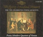 the album cover for Mozart / Franz Schubert Quartet Of Vienna - 10 Celebrated String Quartets